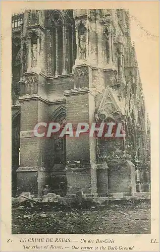 Cartes postales Le Crime de Reims Un des Bas Cotes Militaria