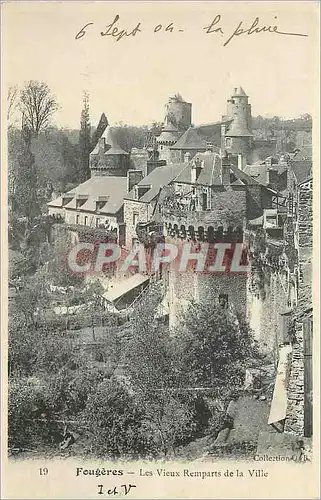 Cartes postales Fougeres Les Vieux Remparts de la Ville