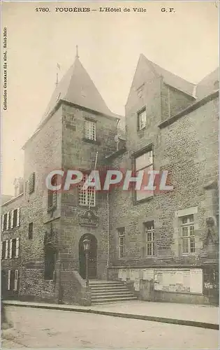 Cartes postales Fougeres L'Hotel de Ville