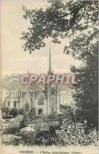 Ansichtskarte AK Fougeres L'Eglise Saint Sulpice (Classee)