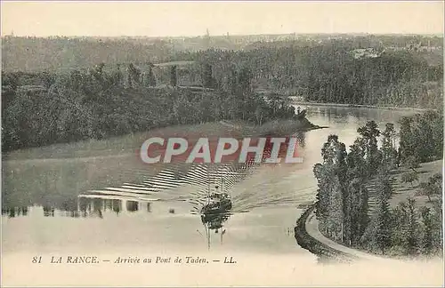 Cartes postales La Rance Arrivee au Pont de Taden Bateau