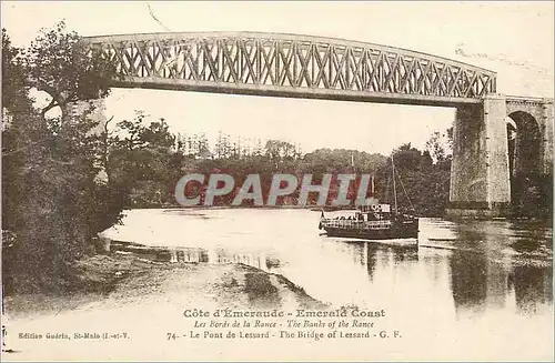 Ansichtskarte AK Les Bords de la Rance Cote d'Emeraude Le Pont de Lessard Bateau