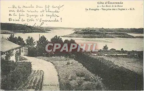 Ansichtskarte AK Les Bords de la Rance Cote d'Emeraude La Passagere Vue Prise des Sapins