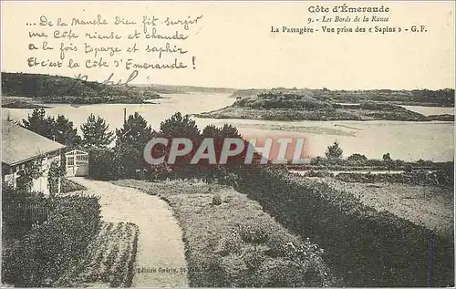 Cartes postales Les Bords de la Rance Cote d'Emeraude La Passagere Vue Prise des Sapins