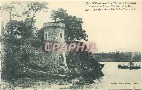 Cartes postales Les Bords de la Rance Cote d'Emeraude Le Chene Vert Bateau