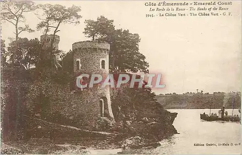 Cartes postales Les Bords de la Rance Cote d'Emeraude Le Chene Vert Bateau