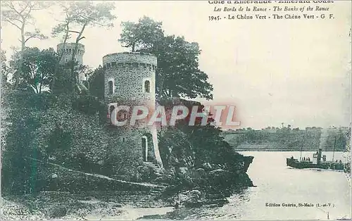Cartes postales Les Bords de la Rance Cote d'Emeraude Le Chene Vert Bateau