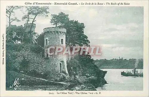 Cartes postales Les Bords de la Rance Cote d'Emeraude Le Chene Vert Bateau