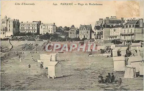 Ansichtskarte AK Parame Cote d'Emeraude Plage de Rochebonne