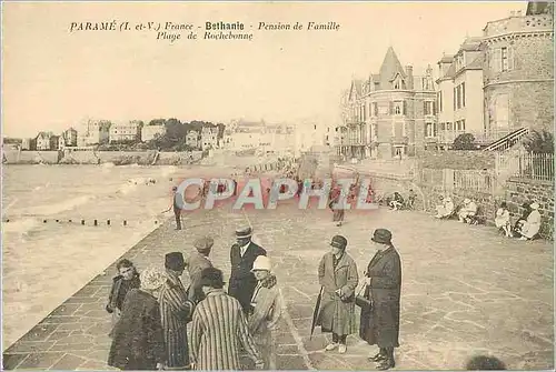 Cartes postales Parame (I et V) Bethanie Pension de Famille Plage de Rochebonne