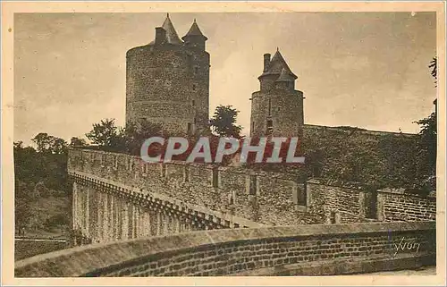 Cartes postales Fougeres (Ille et Vilaine) La Douce France Le Chateau Courtine du Sud Ouest