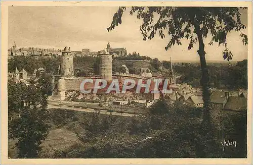 Ansichtskarte AK Fougeres (Ille et Vilaine) Bretagne La Douce France La Ville Haute det le Chateau