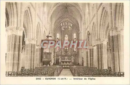 Cartes postales Cuicnen (I et V) Interieur de l'Eglise