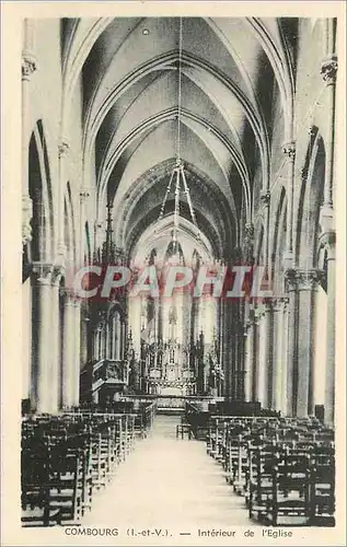 Cartes postales Combourg (I et V) Interieur de l'Eglise