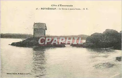 Ansichtskarte AK Rotheneuf Cote d'Emeraude Le Havre a Maree Haute