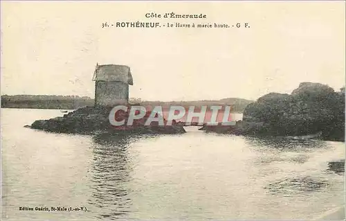 Cartes postales Rotheneuf Cote d'Emeraude Le Havre a Maree Haute
