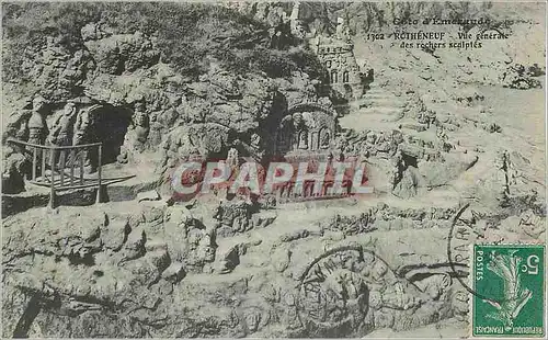 Cartes postales Rotheneuf Cote d'Emeraude Vue Generale des Rochers Sculptes