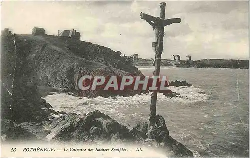 Cartes postales Rotheneuf Le Calvaire des Rochers Sculptes Christ