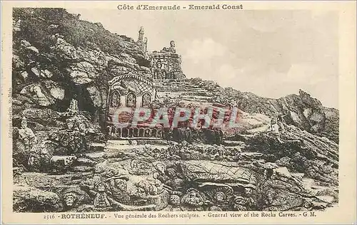 Cartes postales Rotheneuf Vue Generale des Rochers Sculptes Cote d'Emeraude