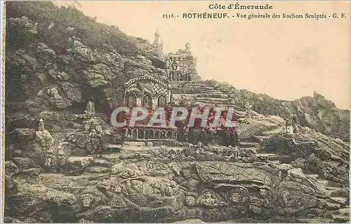 Cartes postales Rotheneuf Vue Generale des Rochers Sculptes Cote d'Emeraude