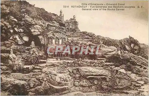 Cartes postales Rotheneuf Vue Generale des Rochers Sculptes Cote d'Emeraude