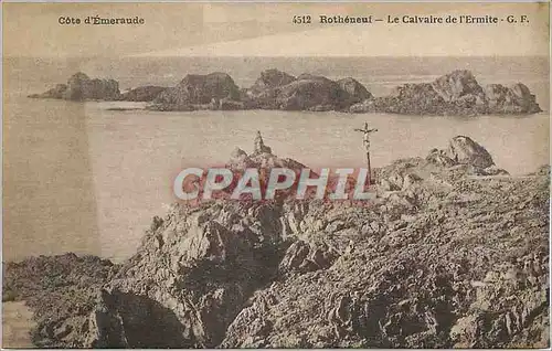 Cartes postales Rotheneuf le Calvaire de l'Ermite Cote d'Emeraude Christ