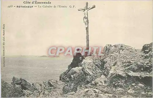 Cartes postales Rotheneuf le Calvaire de l'Ermite Cote d'Emeraude Christ