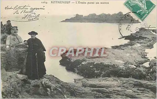 Cartes postales Rotheneuf l'Ermite parmi ses Oeuvres