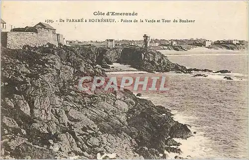 Ansichtskarte AK De Parame a Rotheneuf Pointe de la Varde et Tour du Bonheur Cote d'Emeraude