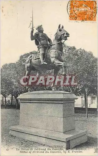 Ansichtskarte AK Dinan la Statue de Bertrand du Guesclin
