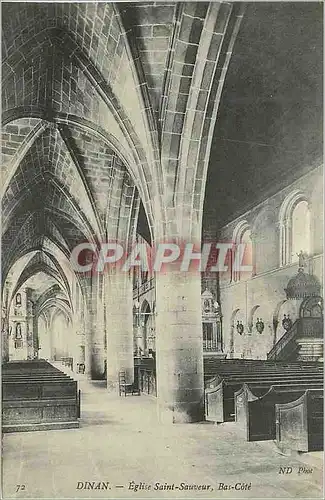 Cartes postales Dinan Eglise Saint Sauveur Bas Cotes