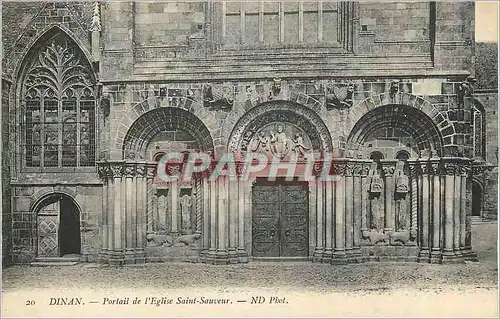 Cartes postales Dinan Portail de l'Eglise Saint Sauveur
