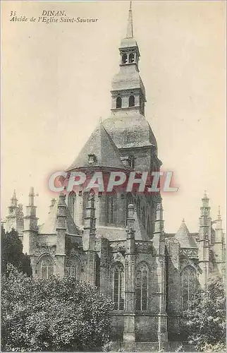 Ansichtskarte AK Dinan Abside de l'Eglise Saint Sauveur