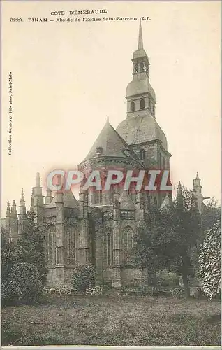 Ansichtskarte AK Dinan Abside de l'Eglise Saint Sauveur Cote d'Emeraude