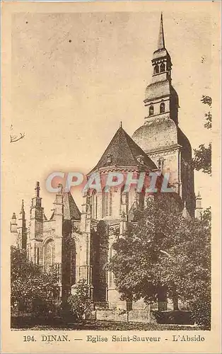 Cartes postales Dinan Eglise Saint Sauveur l'Abside