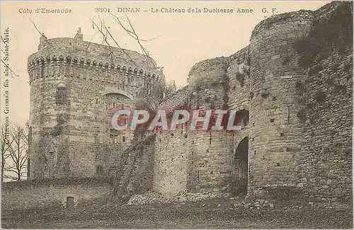 Cartes postales Dinan le Chateau de la Duchesse Anne