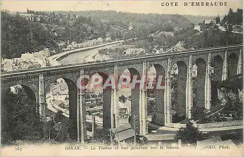 Cartes postales Dinan le Viaduc et Vue Generale sur la Rance Cote d'Emeraude