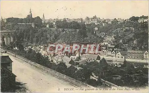 Ansichtskarte AK Dinan Vue Generale de la Ville et du Vieux Port