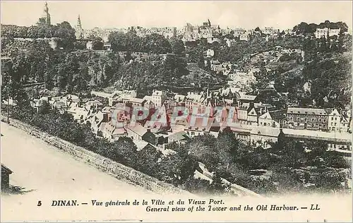 Ansichtskarte AK Dinan Vue Generale de la Ville et du Vieux Port