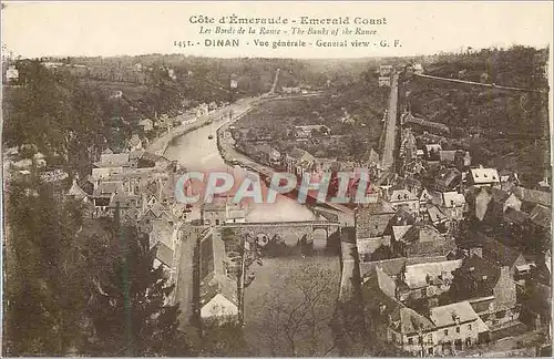 Ansichtskarte AK Dinan Vue Generale les Bords de la Rance Cote d'Emeraude