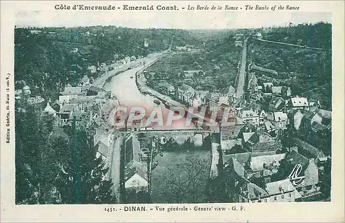 Ansichtskarte AK Dinan Vue Generale les Bords de la Rance Cote d'Emeraude