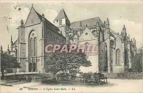 Ansichtskarte AK Dinan l'Eglise Saint Malo