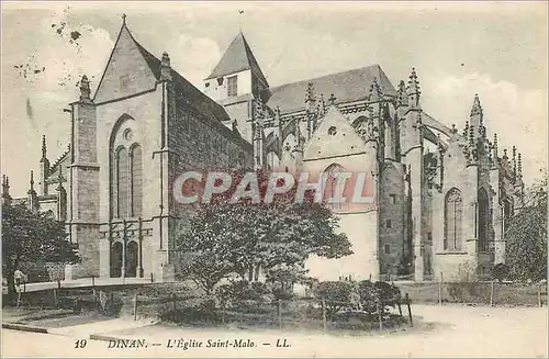 Cartes postales Dinan l'Eglise Saint Malo