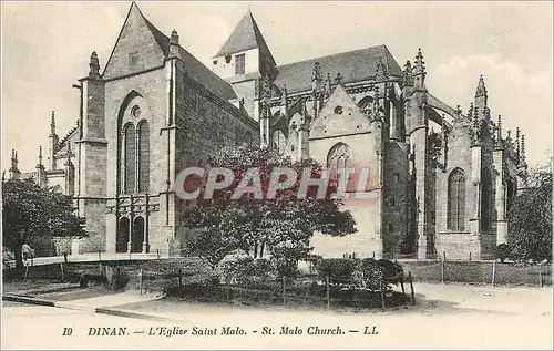 Cartes postales Dinan l'Eglise Saint Malo