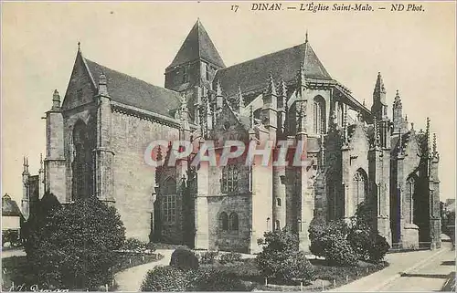 Cartes postales Dinan l'Eglise Saint Malo