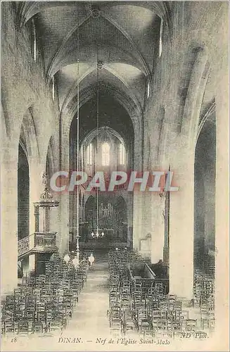 Cartes postales Dinan Nef de l'Eglise Saint Malo