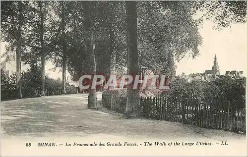 Ansichtskarte AK Dinan la Promenade des Grands Fosses