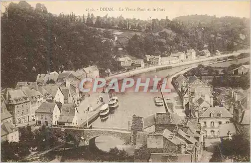 Ansichtskarte AK Dinan le Vieux Pont et le Port