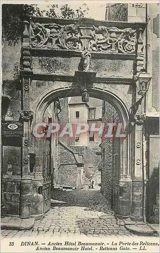 Cartes postales Dinan Ancien Hotel Beaumanoir la Porte des Relicans