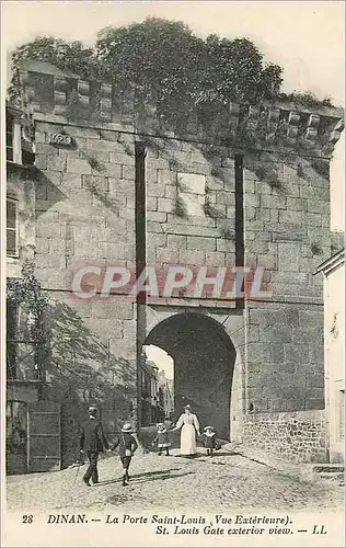 Cartes postales Dinan la Porte Saint Louis vue Exterieure